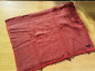 Preview: 100% Kaschmir Pashmina 70x200cm | Rot + Schwarz | Stola, Handmade, WSDO - EINZELSTÜCK