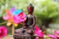 Preview: Beschützer Buddha aus Resin (Gießharz; 13,5cm)