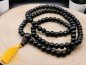 Preview: Schwarze Holz Mala-Gebetskette | 108+1 Perlen
