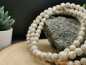 Preview: Rattan "Lotus" Mala-Gebetskette | 108+1 Perlen, hell