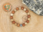 Preview: Mala-Armband aus Bodhi-Samen, Rattan "Lotus" und Unendlicher Knoten