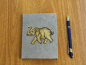 Preview: Kleines Lokta-Notizbuch | Motiv: Elefant | ca. 12x15cm, ~40 Seiten, Farbe auswählbar