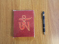 Preview: Kleines Lokta-Notizbuch | Motiv: OM-Zeichen | ca. 12x15cm, ~40 Seiten, Farbe auswählbar