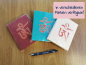 Preview: Kleines Lokta-Notizbuch | Motiv: OM-Zeichen | ca. 12x15cm, ~40 Seiten, Farbe auswählbar