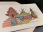 Preview: Grußkarte "Kathmandus Tempel" | Lokta, 11x15cm, aufklappbar, mit Umschlag