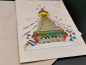 Preview: Grußkarte "Boudhanath Stupa" | Lokta, 11x15cm, aufklappbar, mit Umschlag