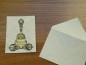 Preview: Grußkarte "Ghanti & Vajra" (Lokta, 11x15cm, aufklappbar, mit Umschlag)