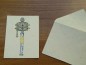 Mobile Preview: Grußkarte "Gebetsmühle" (Lokta, 11x15cm, aufklappbar, mit Umschlag)
