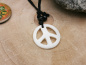 Preview: Kette "Peace" | rund | weiß