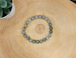 Preview: Labradorit Mala-Armband mit Unendlichen Knoten