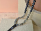 Preview: Mala aus Obsidian, Labradorit und schwarzem Achat · Dharmapala