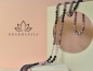 Preview: Mala aus Rhodonit, Achat, Bergkristall & Rosenquarz · Dharmapala