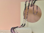Preview: Mala aus Rhodonit, Achat, Bergkristall & Rosenquarz · Dharmapala