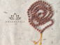 Preview: Rudraksha-Mala mit 108 einzeln geknoteten Samen · Dharmapala