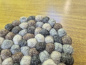 Preview: Untersetzer aus Filz in natürlichen Grau- und Brauntönen – ca. 10 cm