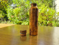 Preview: Kupfer Trinkflasche 1 Liter – Handgemacht mit Musterung