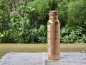 Preview: Handgefertigte Kupfer-Trinkflasche aus Nepal im eleganten Linien-Design