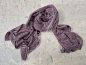 Preview: Flauschiger Kaschmir-Schal von LWH | Altrosa & Bordeaux | handgewebt in Nepal | 65×195 cm