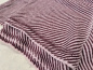 Preview: Flauschiger Kaschmir-Schal von LWH | Altrosa & Bordeaux | handgewebt in Nepal | 65×195 cm