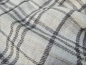Preview: Handgewebter Kaschmir-Schal | Grau-Beige mit klassischem Karomuster | LWH