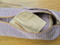 Preview: Yoga-Matte mit passender Transporttasche | Handgewebt aus Baumwolle | Lila (Violett) | LWH