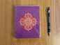 Preview: Lokta-Notizbuch | Motiv: Dorje / Vajra | ca. 12x15cm, ~40 Seiten, Farbe auswählbar