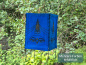 Preview: Handgefertigter Lokta Lampenschirm mit Buddha-Augen und Stupa aus Nepal