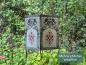 Preview: Handgefertigter Lokta Lampenschirm mit Drachen und traditionellen Motiven aus Nepal