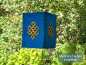 Preview: Handgefertigter Lokta Lampenschirm mit Unendlichem Knoten aus Nepal