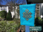 Preview: Handgefertigter Lokta Lampenschirm mit Unendlichem Knoten aus Nepal
