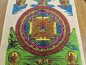 Preview: Handgefertigtes Lokta-Notizbuch mit Buddha-Mandala aus Nepal