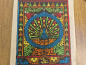Preview: Handgefertigtes Lokta-Notizbuch mit farbenprächtigem Pfauen-Mandala aus Nepal