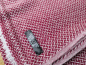 Preview: Kashmir Schal 70x200cm | Jacquard-Muster in Bordeauxrot | Pashmina Stola, Handgefertigt, WSDO - EINZELSTÜCK