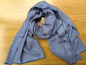 Preview: 70x200cm Stola | 100% Kaschmir Pashmina, blau-rosa |  Handgefertigt, WSDO - EINZELSTÜCK