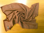 Preview: Großer Schal 70x200cm | 100% Kaschmir | Kakao | Handmade, WSDO | Stola | EINZELSTÜCK