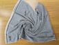 Preview: Großer Pashmina mit Jacquard-Muster | 100% Kaschmir | Stola 70x200cm, dunkelgrau-weiß | WSDO - EINZELSTÜCK