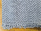 Preview: Großer Pashmina Schal | Stahlblau | 100% Kaschmir Stola, Handgemacht, WSDO - Einzelstück