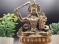 Preview: Manjushri Figur aus Messing in goldener Optik | 11cm; ca.370g