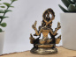 Preview: Laxmi aus Messing | Mini Statue | 6 cm | Wohlstandsgöttin | Handgefertigt in Nepal