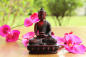 Preview: Meditierender Buddha aus Resin (Gießharz; 13cm) - Einzelstück