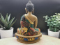 Preview: Meditierender Buddha aus Resin | Handbemalt, ca. 13cm, Gießharz