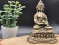 Preview: Meditierender Buddha aus Messing | ca. 10 cm | Klassische Dhyana-Mudra | Einzelstück