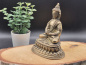 Preview: Meditierender Buddha aus Messing | ca. 10 cm | Klassische Dhyana-Mudra | Einzelstück