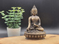 Preview: Segnender Buddha mit silberfarbener Oberfläche | ca. 11 cm | Handgefertigt in Nepal