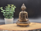 Preview: Segnender Buddha mit silberfarbener Oberfläche | ca. 11 cm | Handgefertigt in Nepal