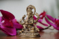 Preview: Ganesh Figur aus Messing – handgefertigt in Nepal | 7 cm | Nepalesischer Stil