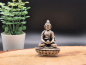 Preview: Meditierender Buddha aus Messing | Versilbert | Handgefertigt | ca.5,5cm