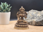 Preview: Fein gearbeitete Statue der White Tara aus Messing, ca. 7,5 cm hoch, ca. 230 g schwer. Symbol für Mitgefühl und Reinheit.