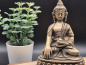 Preview: Erdender Buddha aus Messing | ca. 11 cm | Mit Lotussockel | Einzelstück