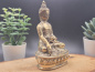 Preview: Erdender Buddha aus Messing | Lotussockel | ca. 9 cm